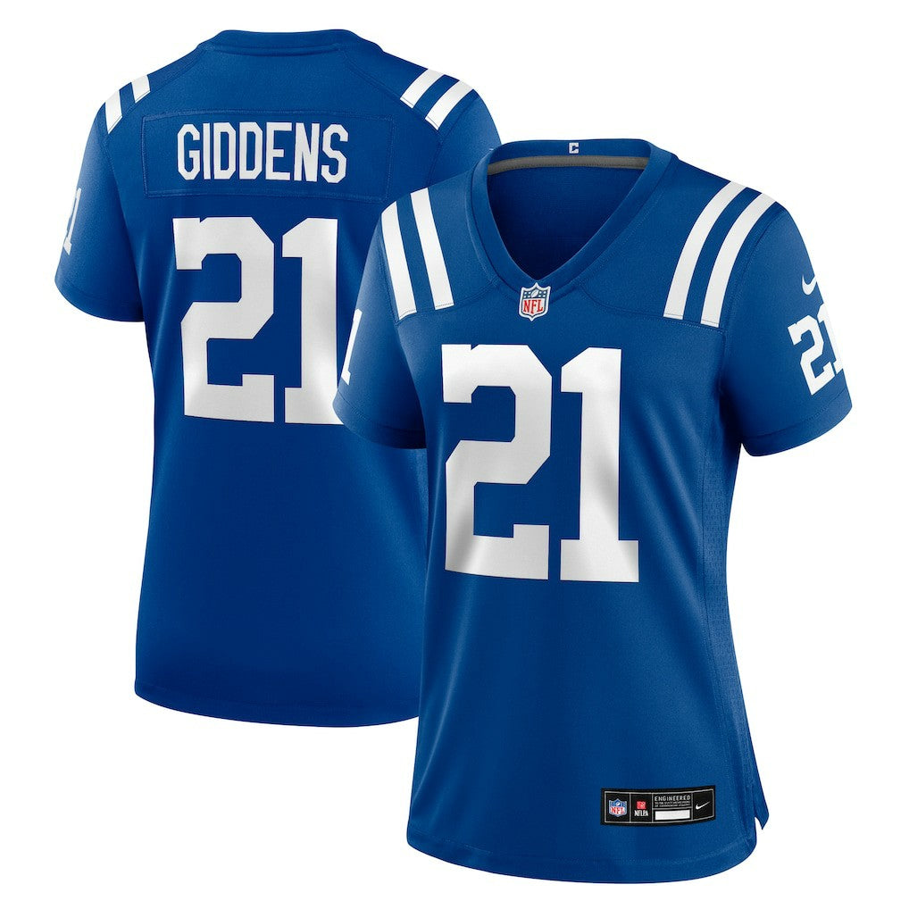 DJ Giddens Indianapolis Colts Women's Team Game Jersey - Royal sale