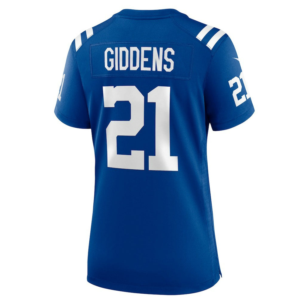 DJ Giddens Indianapolis Colts Women's Team Game Jersey - Royal sale