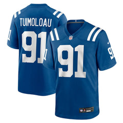 JT Tuimoloau Indianapolis Colts Team Game Jersey - Royal sale