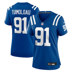 JT Tuimoloau Indianapolis Colts Women's Team Game Jersey - Royal on sale