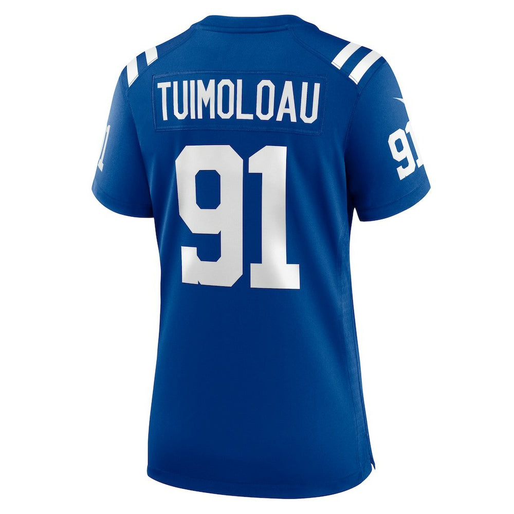 JT Tuimoloau Indianapolis Colts Women's Team Game Jersey - Royal on sale