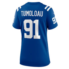 JT Tuimoloau Indianapolis Colts Women's Team Game Jersey - Royal on sale