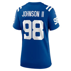 Eric Johnson II Indianapolis Colts Women's Team Game Jersey - Royal sale