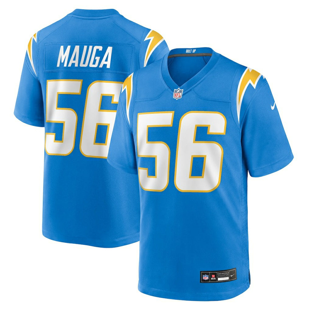 Kanai Mauga Los Angeles Chargers Team Game Jersey - Powder Blue sale