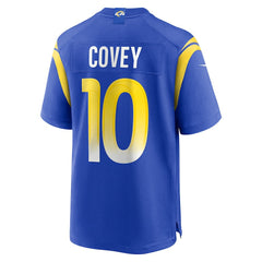 Britain Covey Los Angeles Rams Team Game Jersey - Royal for sale