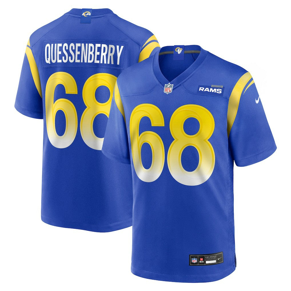 David Quessenberry Los Angeles Rams Team Game Jersey - Royal discount