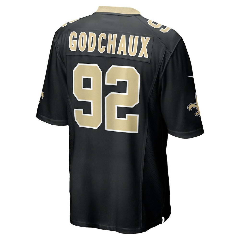 Davon Godchaux New Orleans Saints Team Game Jersey - Black cheap