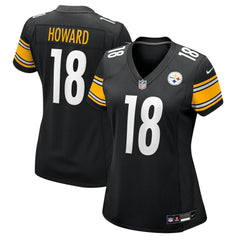 Will Howard Pittsburgh Steelers Women's Team Game Jersey - Black sale