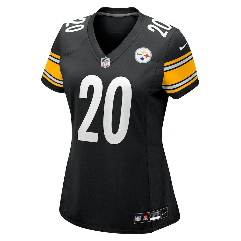 Kaleb Johnson Pittsburgh Steelers Women's Team Game Jersey - Black cheap