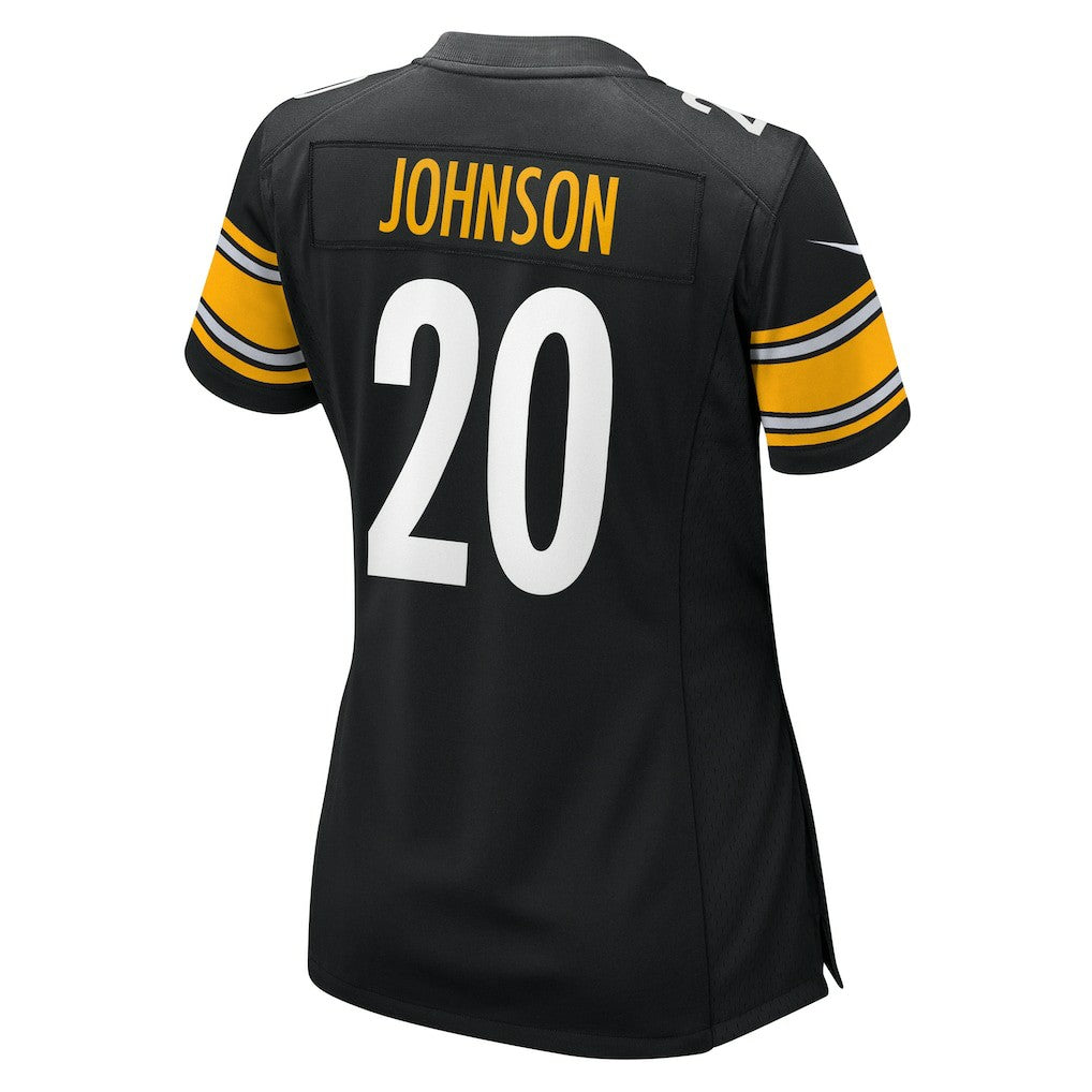 Kaleb Johnson Pittsburgh Steelers Women's Team Game Jersey - Black cheap