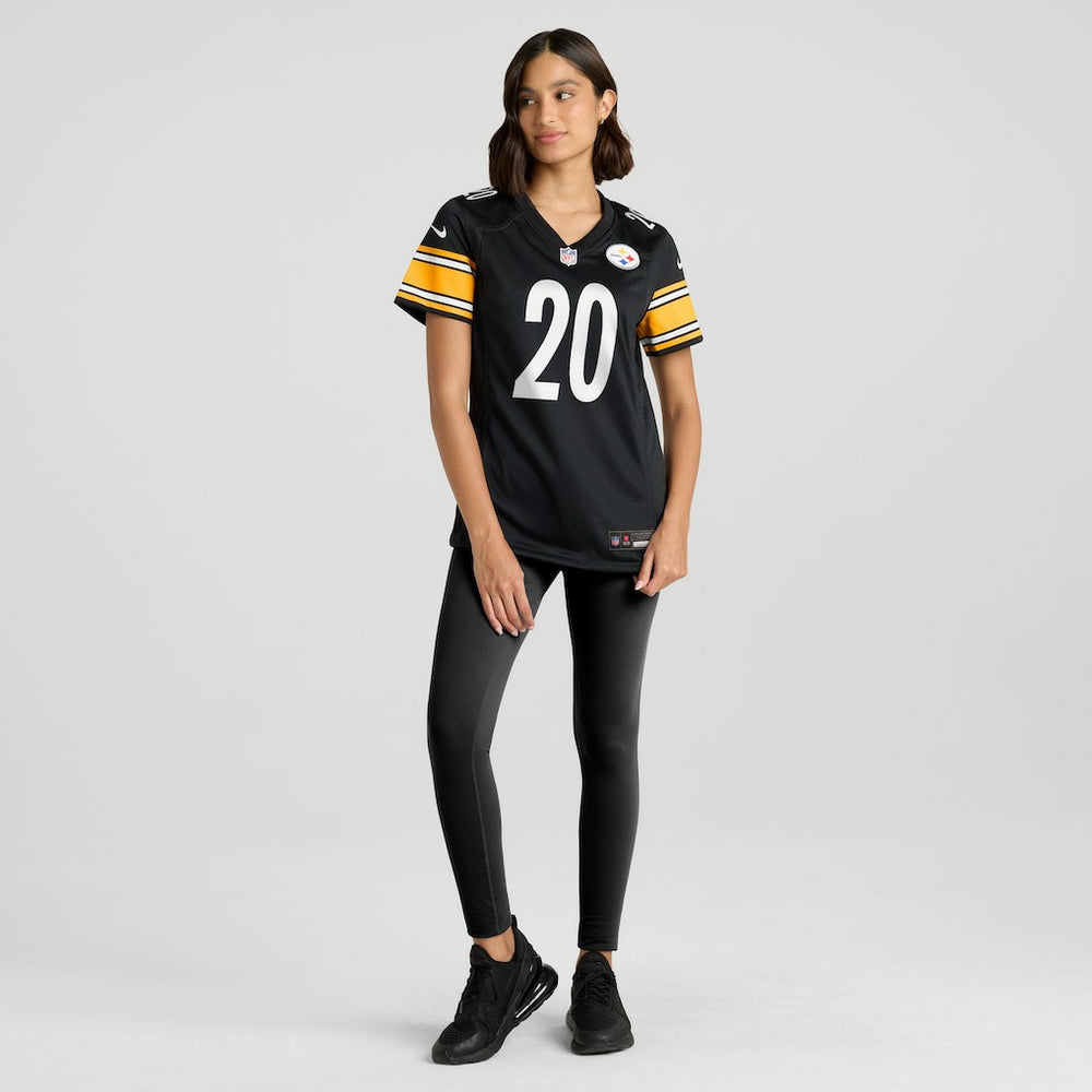 Kaleb Johnson Pittsburgh Steelers Women's Team Game Jersey - Black cheap