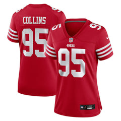 Alfred Collins San Francisco 49ers Women's Team Game Jersey - Scarlet on sale