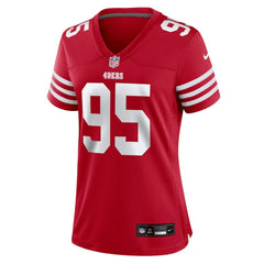Alfred Collins San Francisco 49ers Women's Team Game Jersey - Scarlet on sale