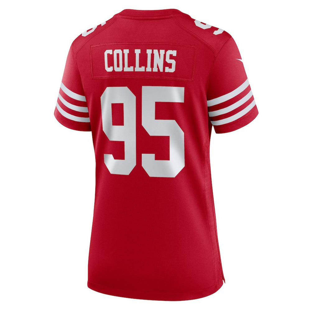 Alfred Collins San Francisco 49ers Women's Team Game Jersey - Scarlet on sale
