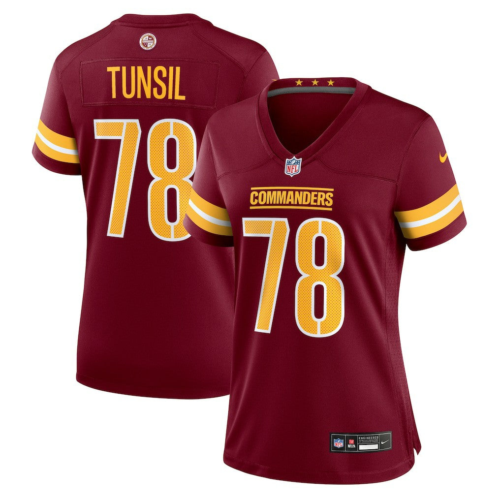 Laremy Tunsil Washington Commanders Women's Team Game Jersey - Burgundy sale