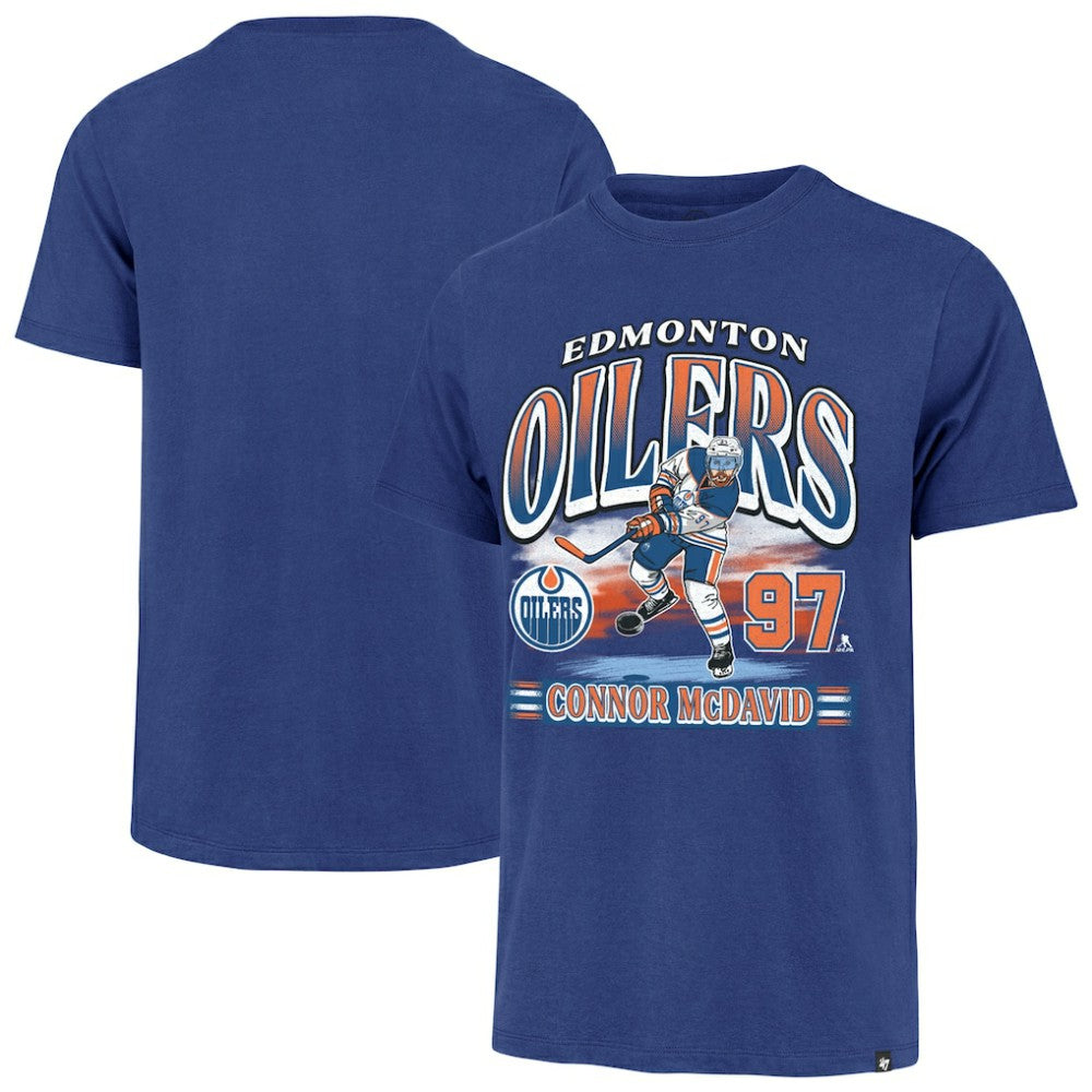 Connor McDavid Edmonton Oilers '47 Franklin Player Name & Number T-Shirt - Royal T-shirts