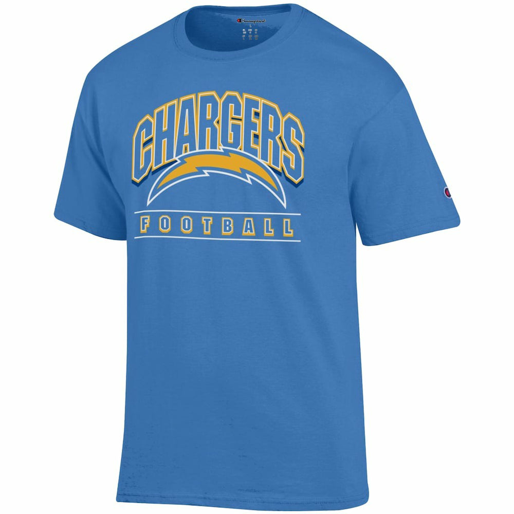Los Angeles Chargers Champion Football T-Shirt - Powder Blue sale