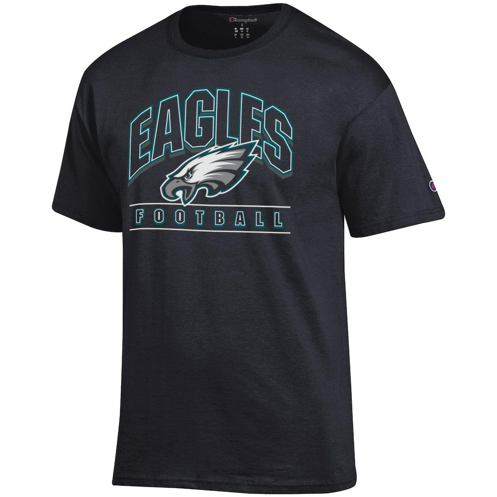 Philadelphia Eagles Champion Football T-Shirt - Black outlet