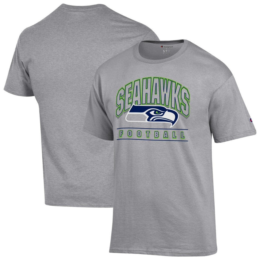 Seattle Seahawks Champion Football T-Shirt - Heather Gray cheap