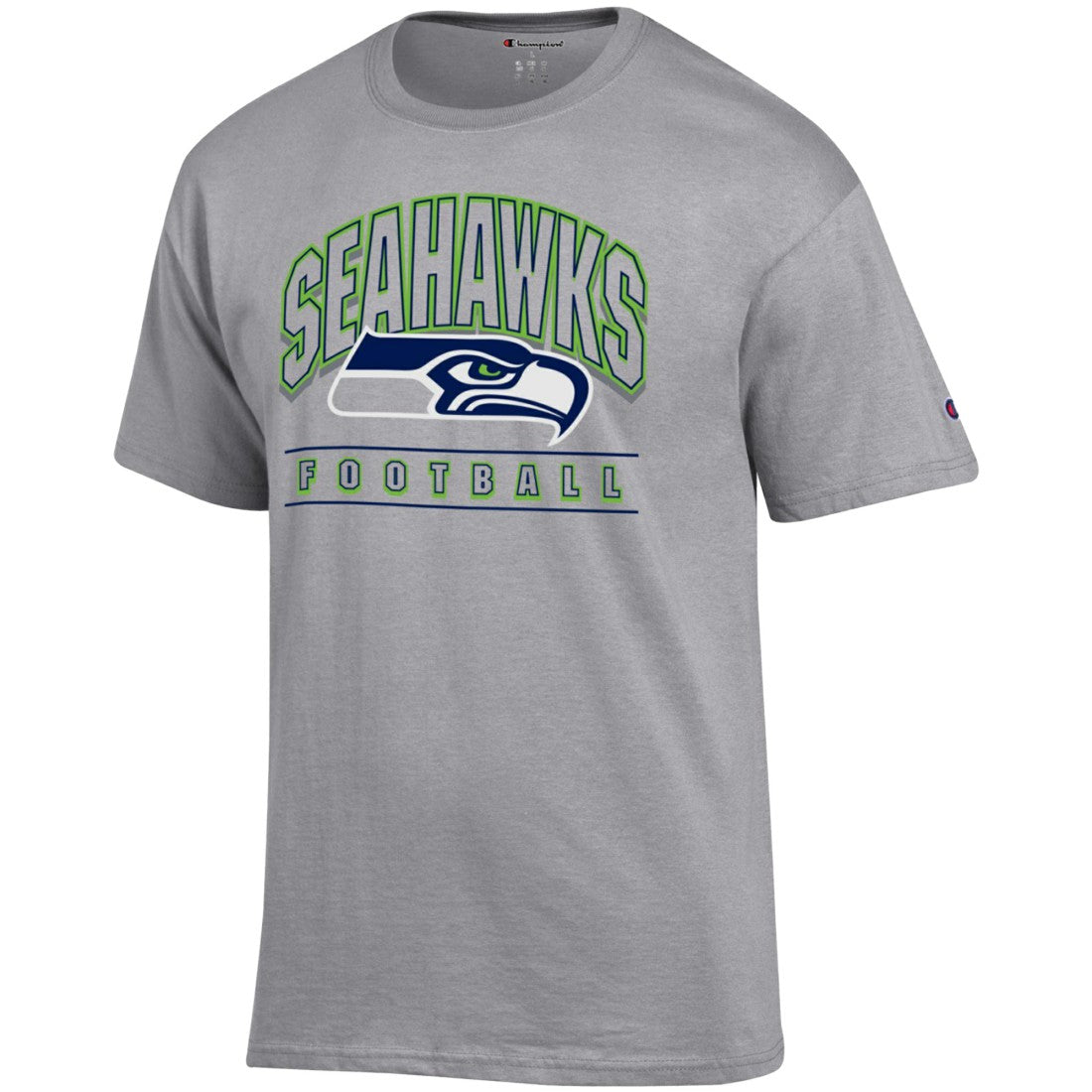 Seattle Seahawks Champion Football T-Shirt - Heather Gray cheap