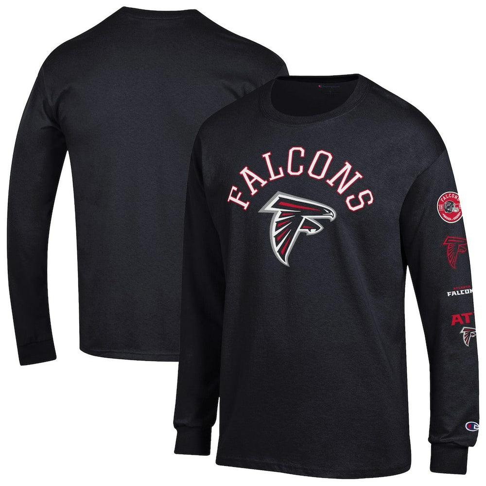 Atlanta Falcons Champion Seal Long Sleeve T-Shirt - Black online