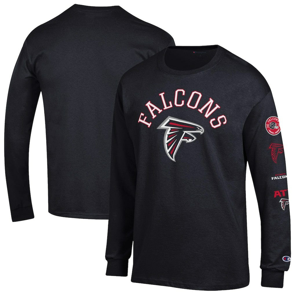 Atlanta Falcons Champion Seal Long Sleeve T-Shirt - Black online