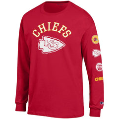 Kansas City Chiefs Champion Seal Long Sleeve T-Shirt - Red online