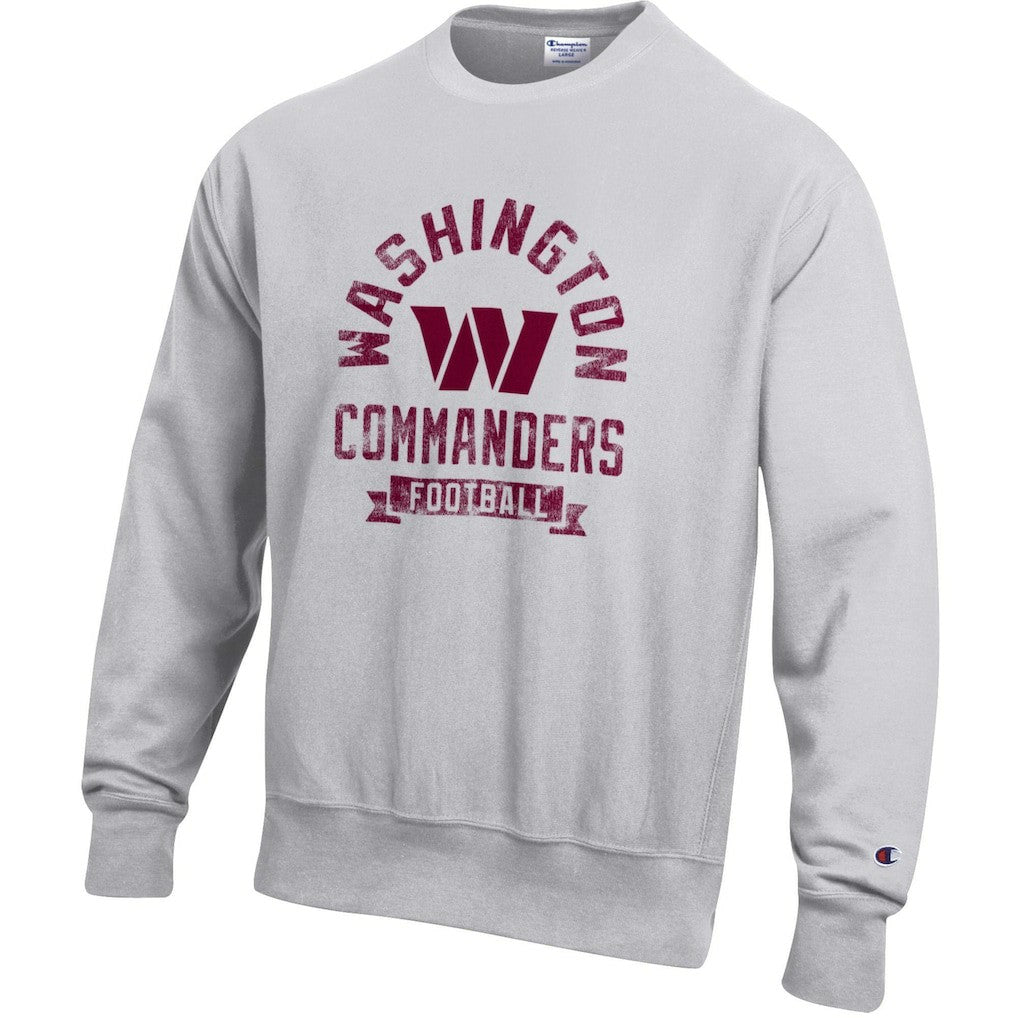 Washington Commanders Champion Reverse Weave Fleece Pullover Sweatshirt - Heather Gray cheap