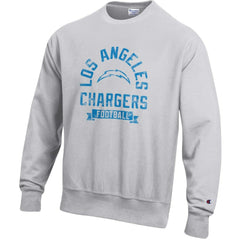 Los Angeles Chargers Champion Reverse Weave Fleece Pullover Sweatshirt - Heather Gray for sale