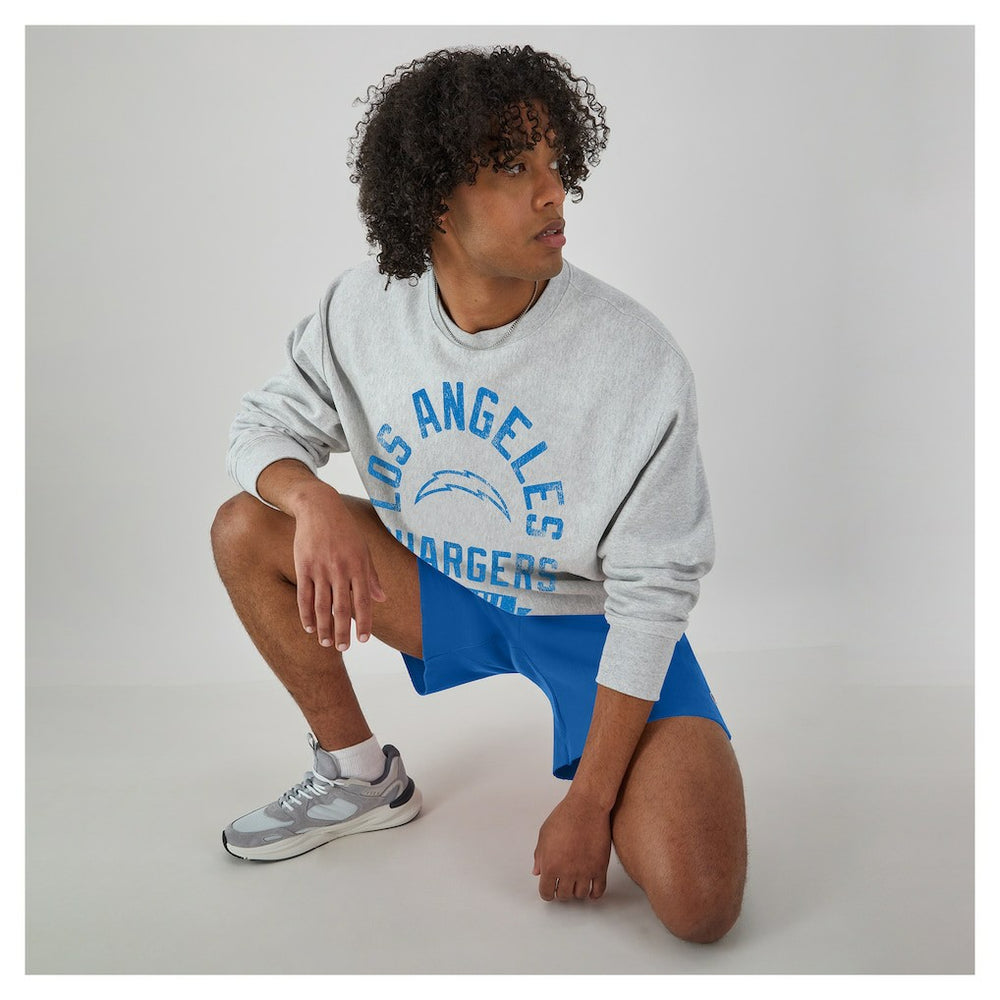 Los Angeles Chargers Champion Reverse Weave Fleece Pullover Sweatshirt - Heather Gray for sale