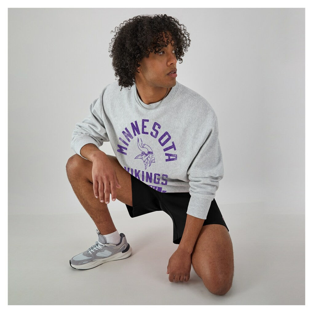 Minnesota Vikings Champion Reverse Weave Fleece Pullover Sweatshirt - Heather Gray for sale
