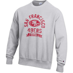 San Francisco 49ers Champion Reverse Weave Fleece Pullover Sweatshirt - Heather Gray discount