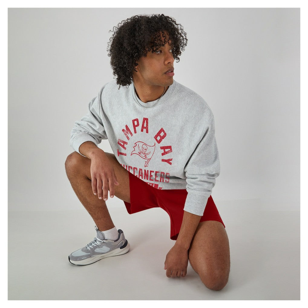 Tampa Bay Buccaneers Champion Reverse Weave Fleece Pullover Sweatshirt - Heather Gray sale