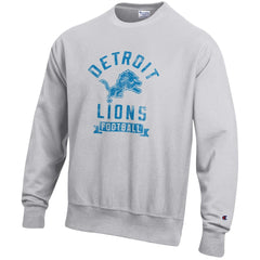 Detroit Lions Champion Reverse Weave Fleece Pullover Sweatshirt - Heather Gray outlet