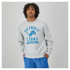 Detroit Lions Champion Reverse Weave Fleece Pullover Sweatshirt - Heather Gray outlet