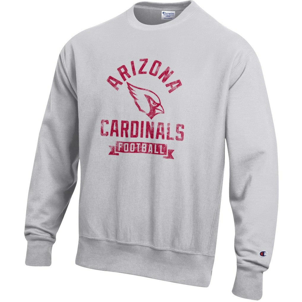 Arizona Cardinals Champion Reverse Weave Fleece Pullover Sweatshirt - Heather Gray discount