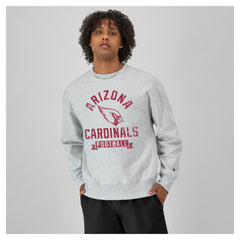 Arizona Cardinals Champion Reverse Weave Fleece Pullover Sweatshirt - Heather Gray discount