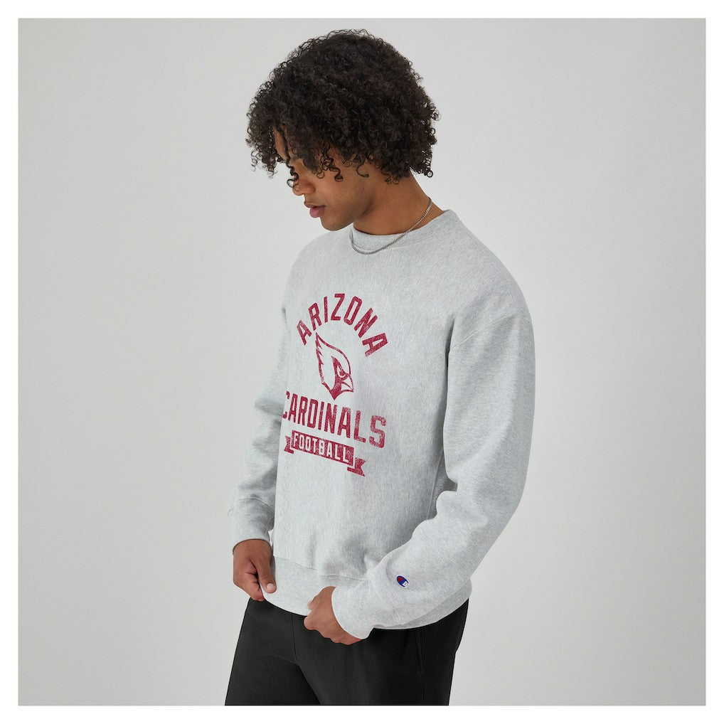 Arizona Cardinals Champion Reverse Weave Fleece Pullover Sweatshirt - Heather Gray discount