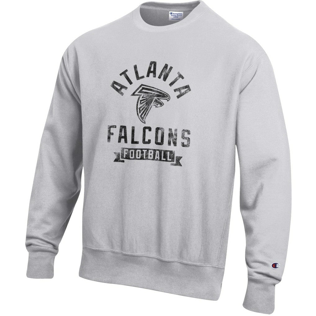 Atlanta Falcons Champion Reverse Weave Fleece Pullover Sweatshirt - Heather Gray on sale