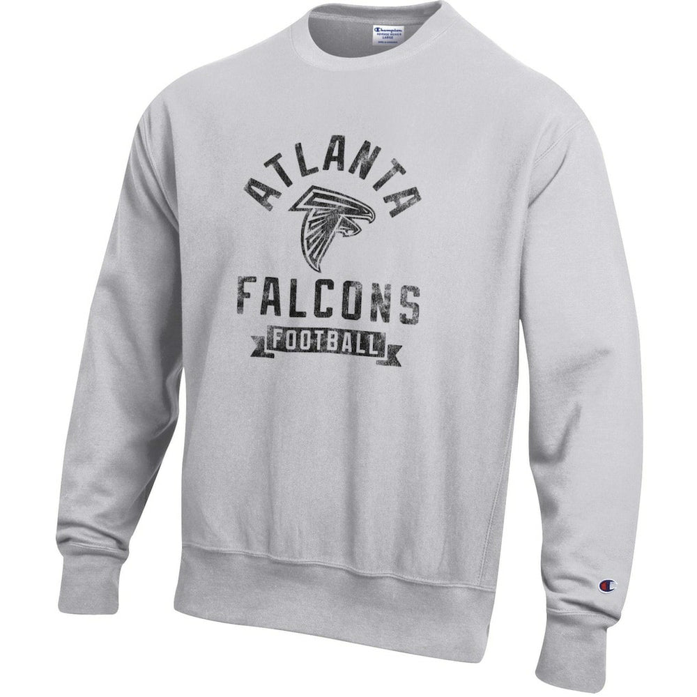 Atlanta Falcons Champion Reverse Weave Fleece Pullover Sweatshirt - Heather Gray on sale