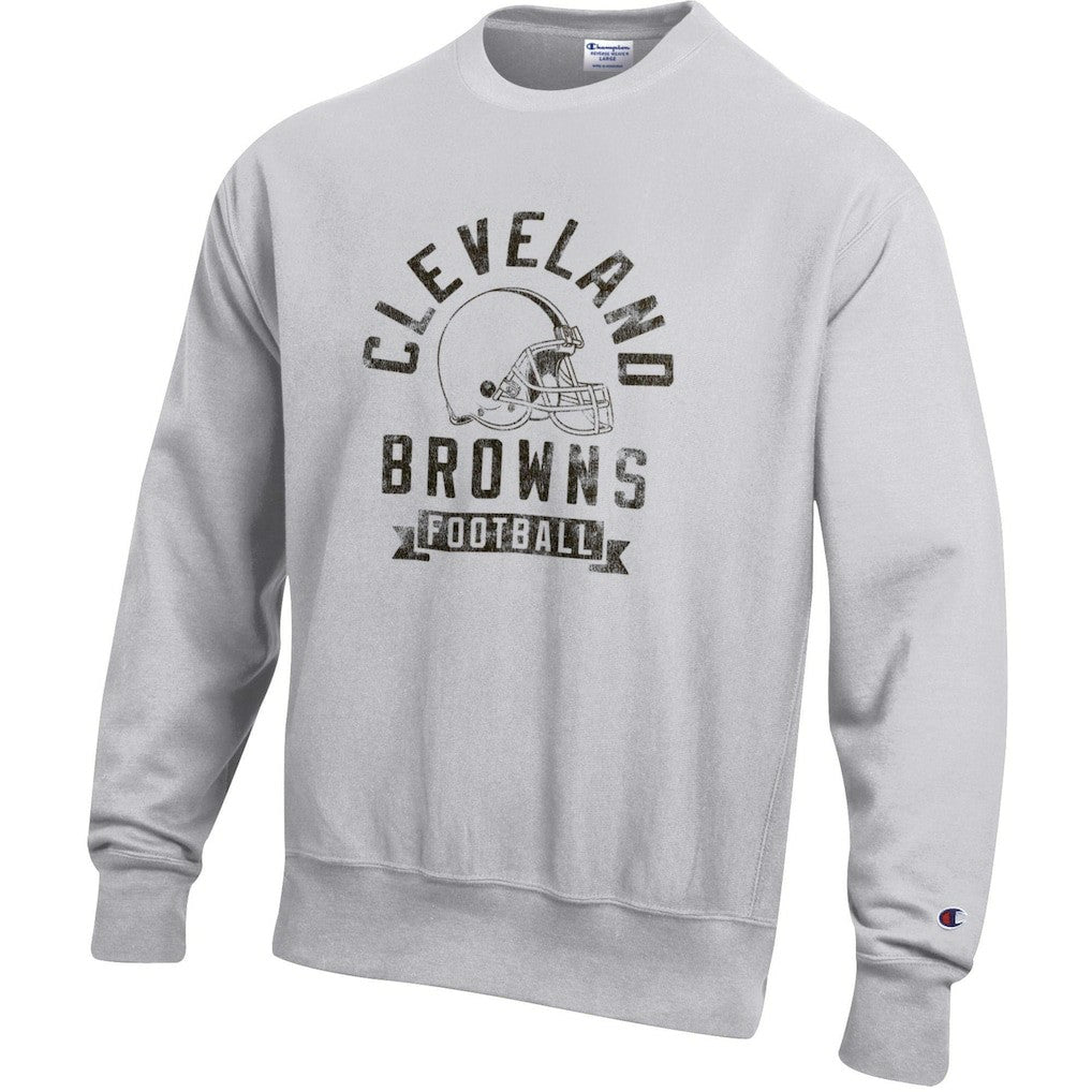 Cleveland Browns Champion Reverse Weave Fleece Pullover Sweatshirt - Heather Gray sale