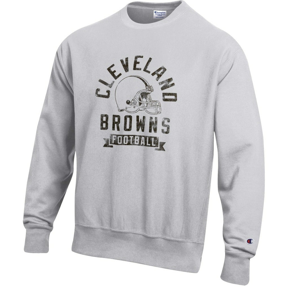 Cleveland Browns Champion Reverse Weave Fleece Pullover Sweatshirt - Heather Gray sale