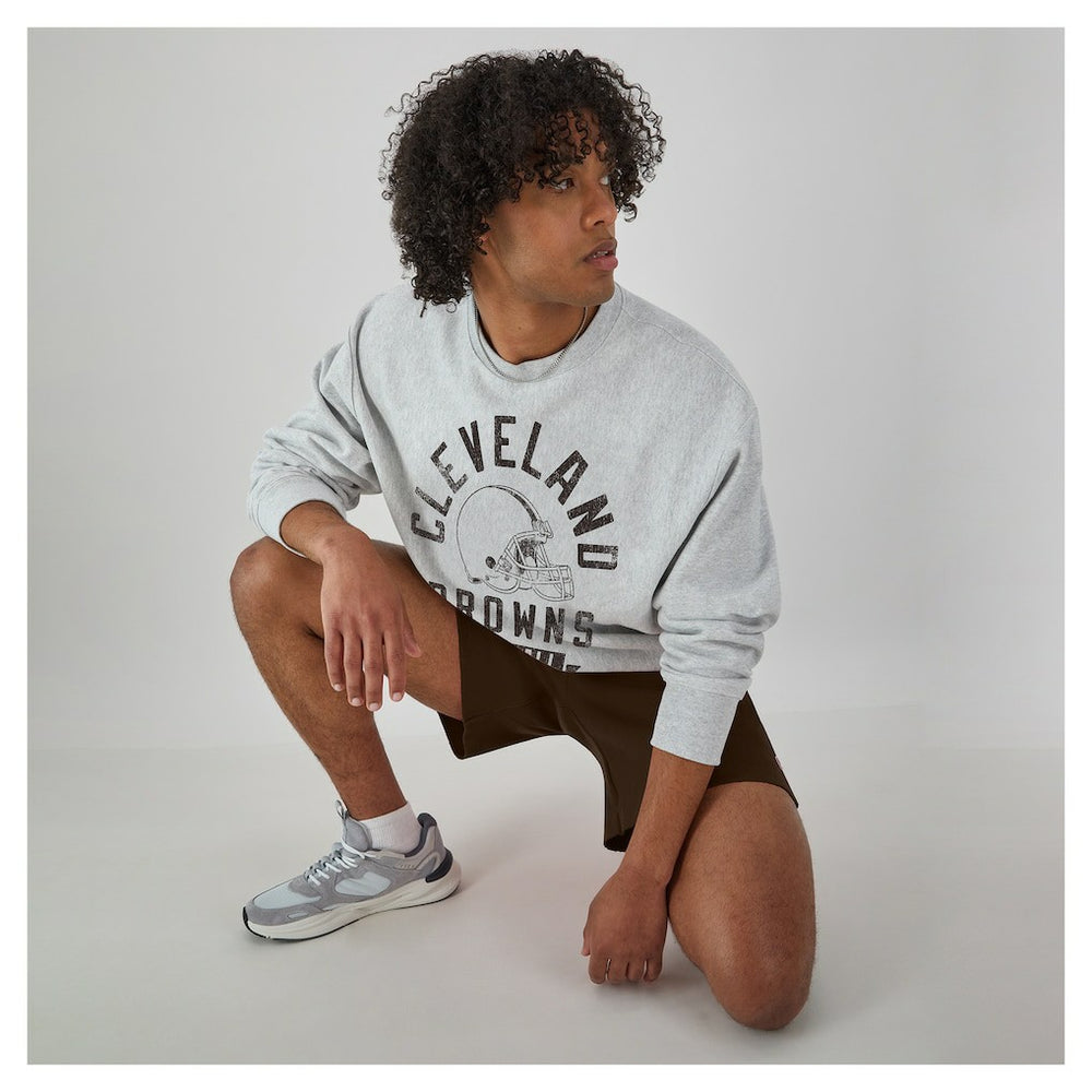 Cleveland Browns Champion Reverse Weave Fleece Pullover Sweatshirt - Heather Gray sale