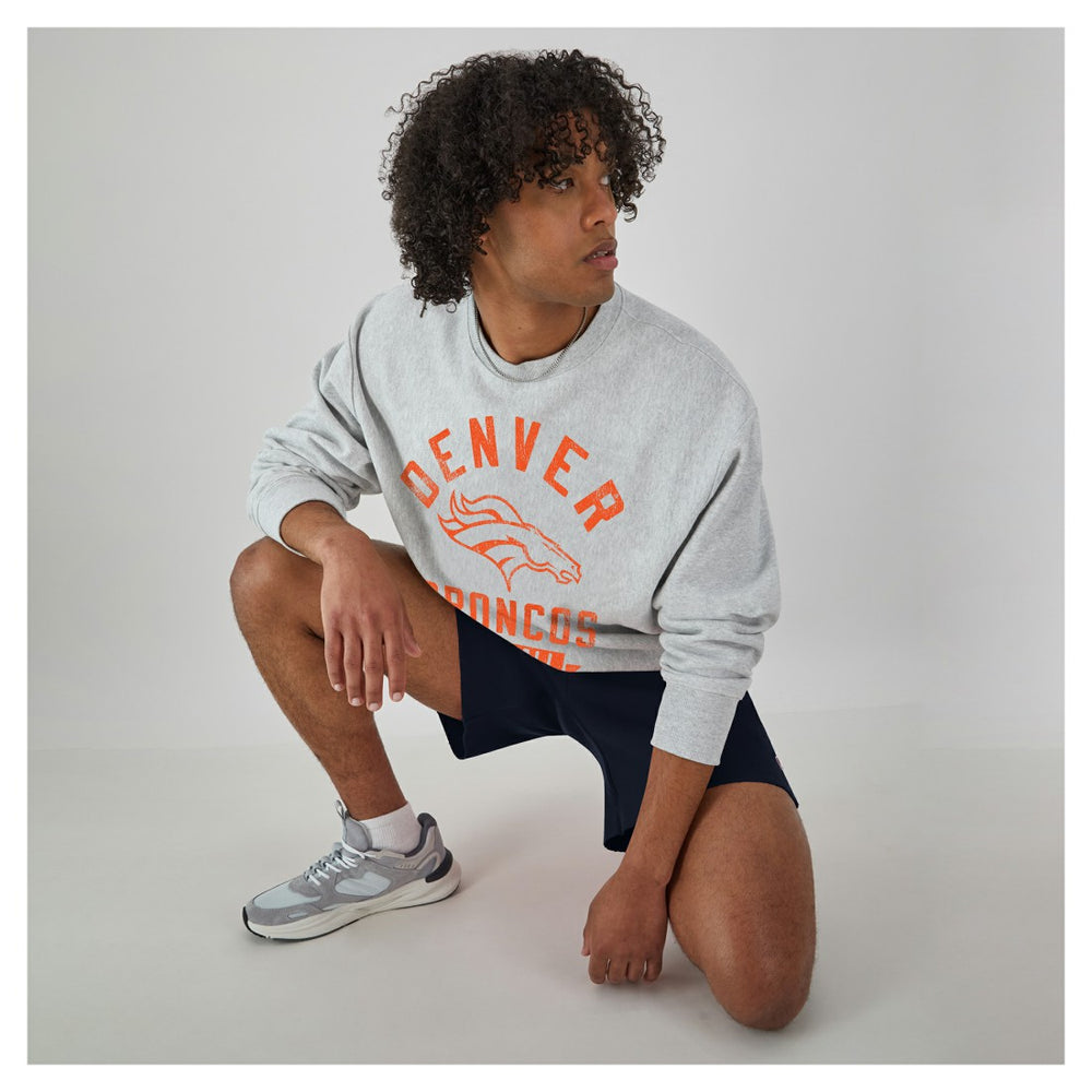 Denver Broncos Champion Reverse Weave Fleece Pullover Sweatshirt - Heather Gray outlet