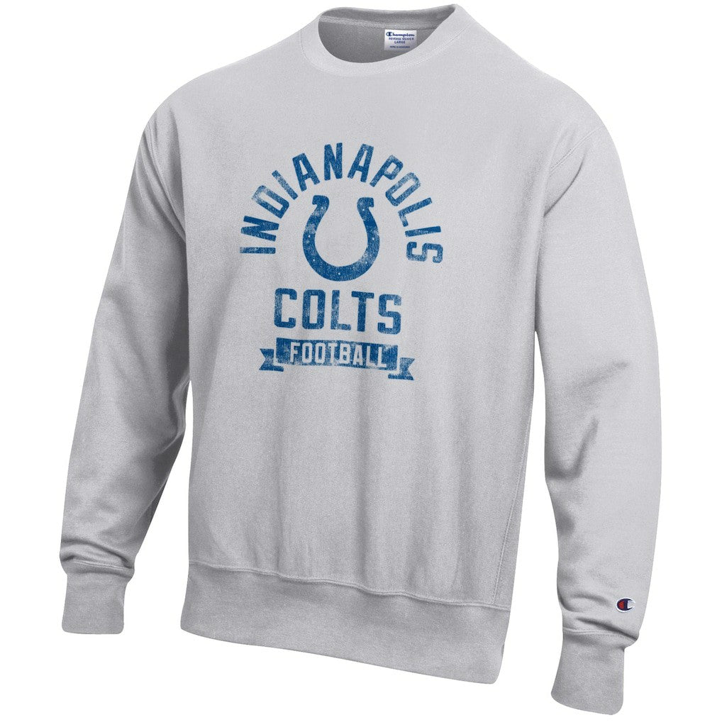 Indianapolis Colts Champion Reverse Weave Fleece Pullover Sweatshirt - Heather Gray sale