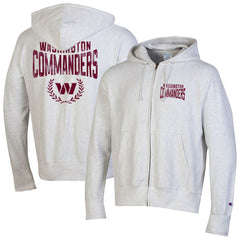 Washington Commanders Champion Reverse Weave Full-Zip Hoodie - Heather Gray discount
