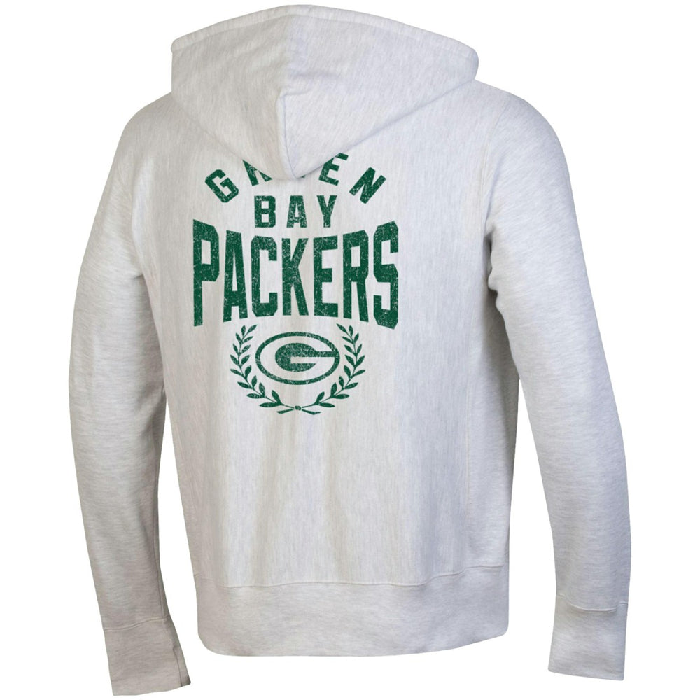 Green Bay Packers Champion Reverse Weave Full-Zip Hoodie - Heather Gray sale