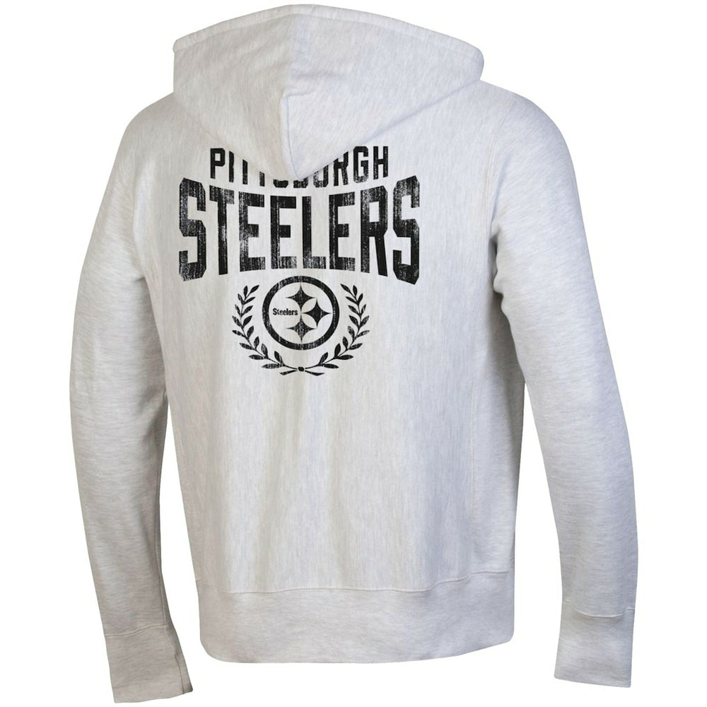 Pittsburgh Steelers Champion Reverse Weave Full-Zip Hoodie - Heather Gray outlet
