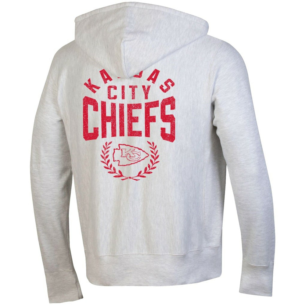 Kansas City Chiefs Champion Reverse Weave Full-Zip Hoodie - Heather Gray for sale