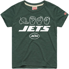 New York Jets Homage Youth Love Sign x ASL 2.0 Tri-Blend T-Shirt - Green online